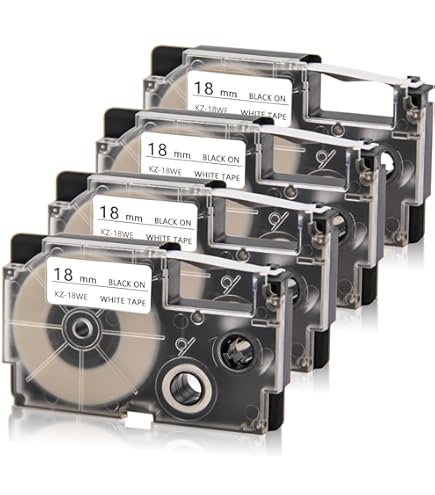 Pristar Compatible Label Tape Replacement for XR-18WE XR18WE for